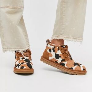 UGG Neumel Cow Print Boots